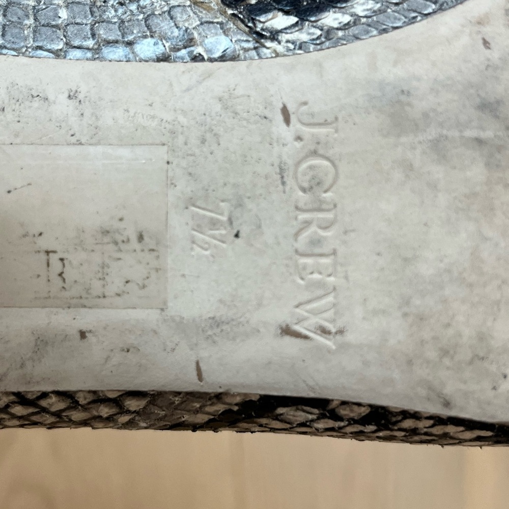 Python Snake-Embossed Leather Boots - Picture 7 of 8